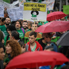 ARCHIVO | Decenas de personas durante una manifestación por la educación pública, a 21 de mayo de 2024, en Madrid (España).