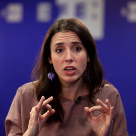 La ministra de Igualdad, Irene Montero, durante una entrevista con Efe con motivo del Día Internacional para la Eliminación de la Violencia contra la Mujer.