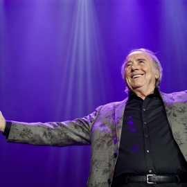 Joan Manuel Serrat ahir al Palau Sant Jordi.