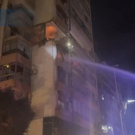 Un bombardeo impacta contra un edificio residencial en Beirut