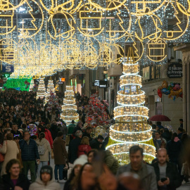 Luces de Navidad. Foto de Archivo