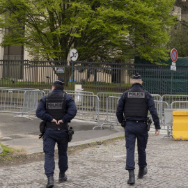 Imagen de archivo de policías en Francia.