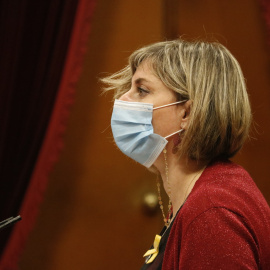 La consellera de Salut, Alba Vergés, durant el ple del Parlament.