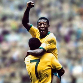 Brasil, liderado por Pelé, ganó el Mundial de México en 1970.