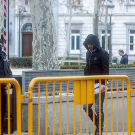 El presidente del Zamora CF, Víctor de Aldama, a su salida de la Audiencia Nacional, a 22 de febrero de 2024, en Madrid (España)