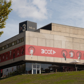 Fachada de la sede de 3cat, a 30 de octubre de 2023.