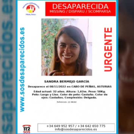 Hallado un cuerpo en los acantilados en los que desapareció Sandra Bermejo