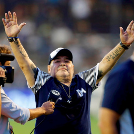 Fotografía de archivo fechada el 29 de febrero de 2020 de Diego Armando Maradona