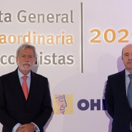 Luis Amodio, presidente de OHL, y José Antonio Fernández Gallar, consejero delegado.