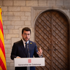 Pere Aragonès, presidente de la Generalitat. Foto de archivo.