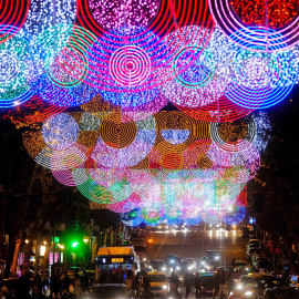 Luces de Navidad en el centro de Madrid / Ayuntamiento de Madrid.