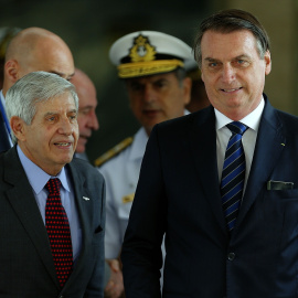 El general Augusto Heleno Ribeiro, y Jair Bolsonaro a 7 de noviembre de 2022