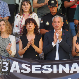 22/08/2024 Minuto de silencio por la última víctima de violencia de género en Barcelona. Con este ya son 31 los casos registrados en 2024. Foto de archivo.