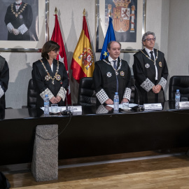 La cúpula judicial madrileña, en la inauguración del año judicial 2022-2023, en el TSJ de Madrid