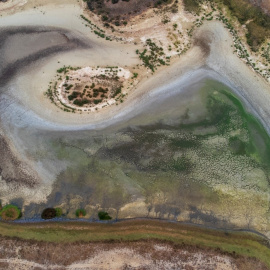 La laguna de Santa Olalla, este octubre.