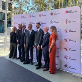 Un moment de la inauguració del nou campus de LCI Barcelona LCI Barcelona