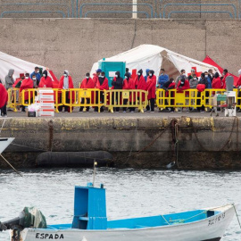 El muelle de Arguineguín.