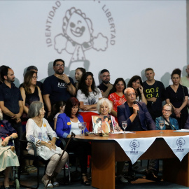 Estela de Carlotto, presidenta de la organización de derechos humanos Abuelas de Plaza de Mayo, asiste a una conferencia de prensa a 23 de diciembre de 2022