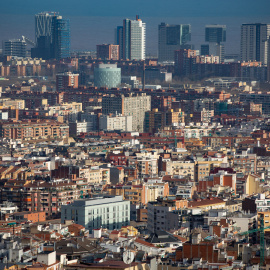 Panorámica de la ciudad de Barcelona, a 30 de enero de 2020.