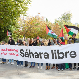 Imagen de la manifestación celebrada en noviembre de 2023 por el Sáhara Occidental en Madrid.