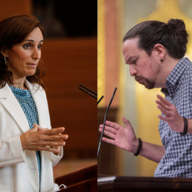 Mónica García y Pablo Iglesias.