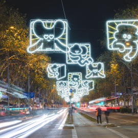 Enllumenat de Nadal de Barcelona, en la passada campanya