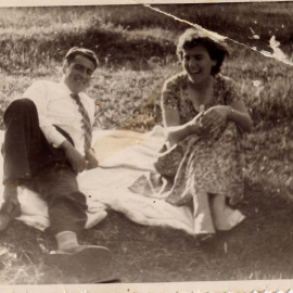 Begoña y Adolfo, abuelos de Julen Ugidos y descendientes de Antonia Cid.