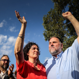 Marta Rovira i Oriol Junqueras a Cantallops aquest divendres