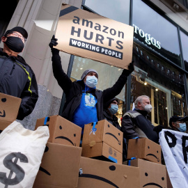 Protesta contra Jeff Bezos