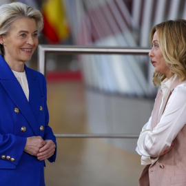 Ursula von der Leyen y Giorgia Meloni