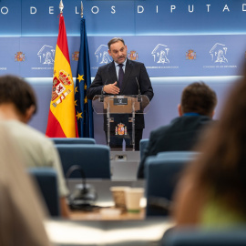 Imagen de archivo del diputado José Luis Ábalos, durante una rueda de prensa, en el Congreso de los Diputados, en Madrid (España).