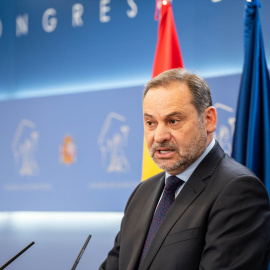 osé Luis Ábalos, durante una rueda de prensa, en el Congreso de los Diputados, a 24 de julio de 2024,