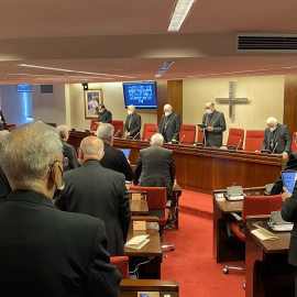 Vista del comienzo de la Asamblea Plenaria de la Conferencia Episcopal.