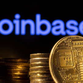 Imagen ilustrativa de la plataforma de criptomonedas Coinbase.