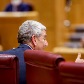 El presidente de la Corporación RTVE, José Manuel Pérez Tornero, comparece en comisión Mixta de Control Parlamentario de la Corporación RTVE y sus Sociedades en el Senado, a 4 de octubre de 2021, en Madrid (España).