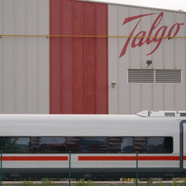 Fachada de la planta de Talgo en Rivabellosa (Álava).