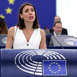 La Eurocámara prohíbe a Irene Montero el pañuelo palestino y ella responde: "Las normas también impiden los genocidios"