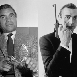 El 'playboy' Porfirio Rubirosa y el actor Sean Connery, quien dio vida a James Bond.