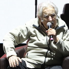 José Mujica, en un acto de cierre de campaña en Montevideo.