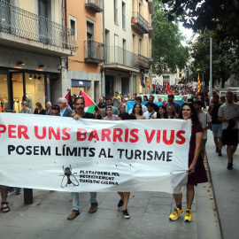 07/2024 - Manifestació d'aquest estiu contra la massificació turística a Girona.