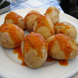 Papas arrugadas.