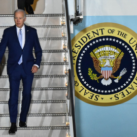 El presidente de EEUU, Joe Biden, llegando a un acto en México, a 3 de enero de 2023.