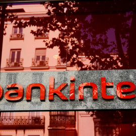 El logo de Bankinter en una oficina en Madrid. REUTERS/Juan Medina