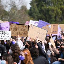 Manifestación feminista por el 8M. Foto de archivo.