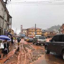 Inundaciones en Freetown, capital de Sierra Leona REUTERS / SOCIAL MEDIA