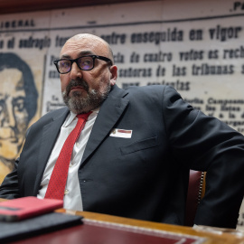 Koldo García, el exasesor del exministro José Luis Ábalos, durante su comparecencia en la Comisión del Senado sobre la investigación de las mascarillas durante la covid-19. E.P./Eduardo Parra / Europa Press