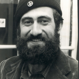 Pepe Beúnza, el primer objetor de conciencia político de España, en Utrecht en 1970.