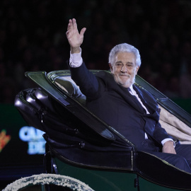 El tenor Plácido Domingo durante un evento en Sevilla,  a 17 de noviembre de 2022.