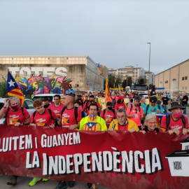 Capçalera de la manifestació de la marxa nord aquest dissabte.