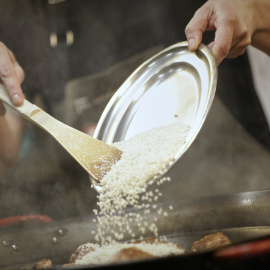 Imagen de archivo de la cocina de un restaurante.